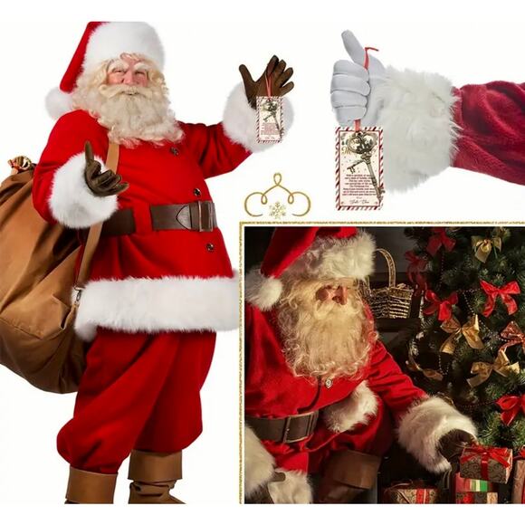 Christmas Santa's Magic Key Ornament Card Red Ribbon - Picture 13 of 16